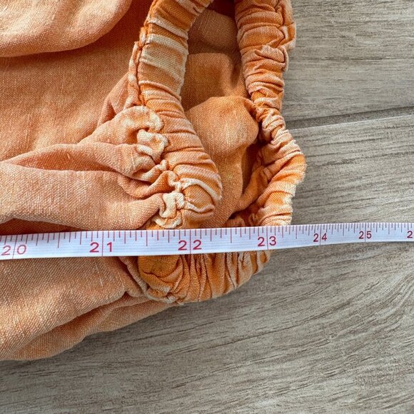 Anthropologie Parachute Pants Women's XS Orange Boho Hippie Embroidered Linen - Picture 12 of 12